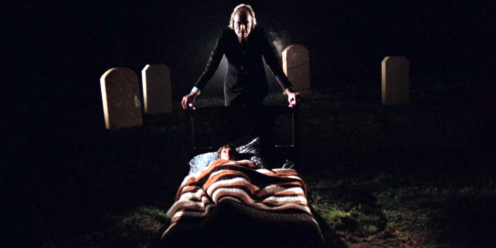 The Tall Man looms over Michael's bed in Phantasm