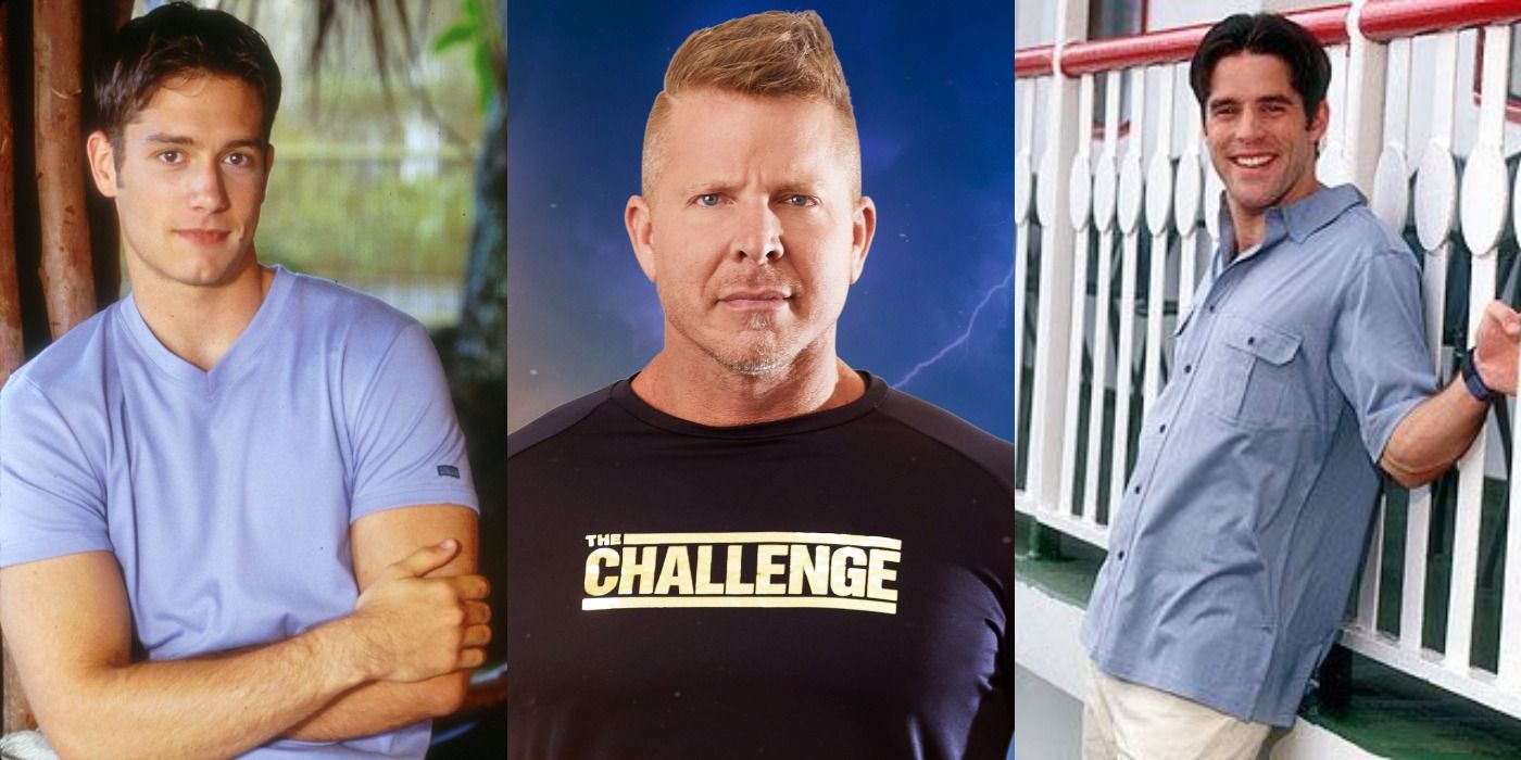 Split image of Colin Mortensen, Mark Long, and Jamie Murray from The Challenge