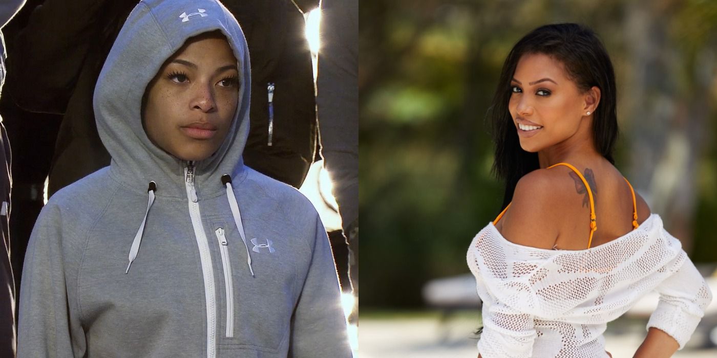 Split image of Kam Williams and Alicia Wright from The Challenge