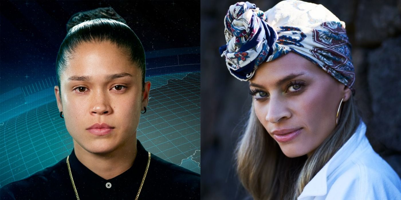Split image of Kaycee Clark and Amber Borzotra in The Challenge