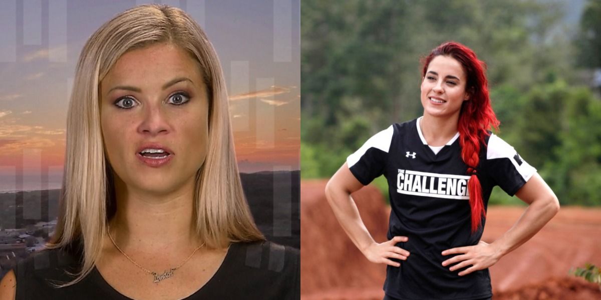 Split image of Sarah Rice and Cara Maria Sorbello on The Challenge