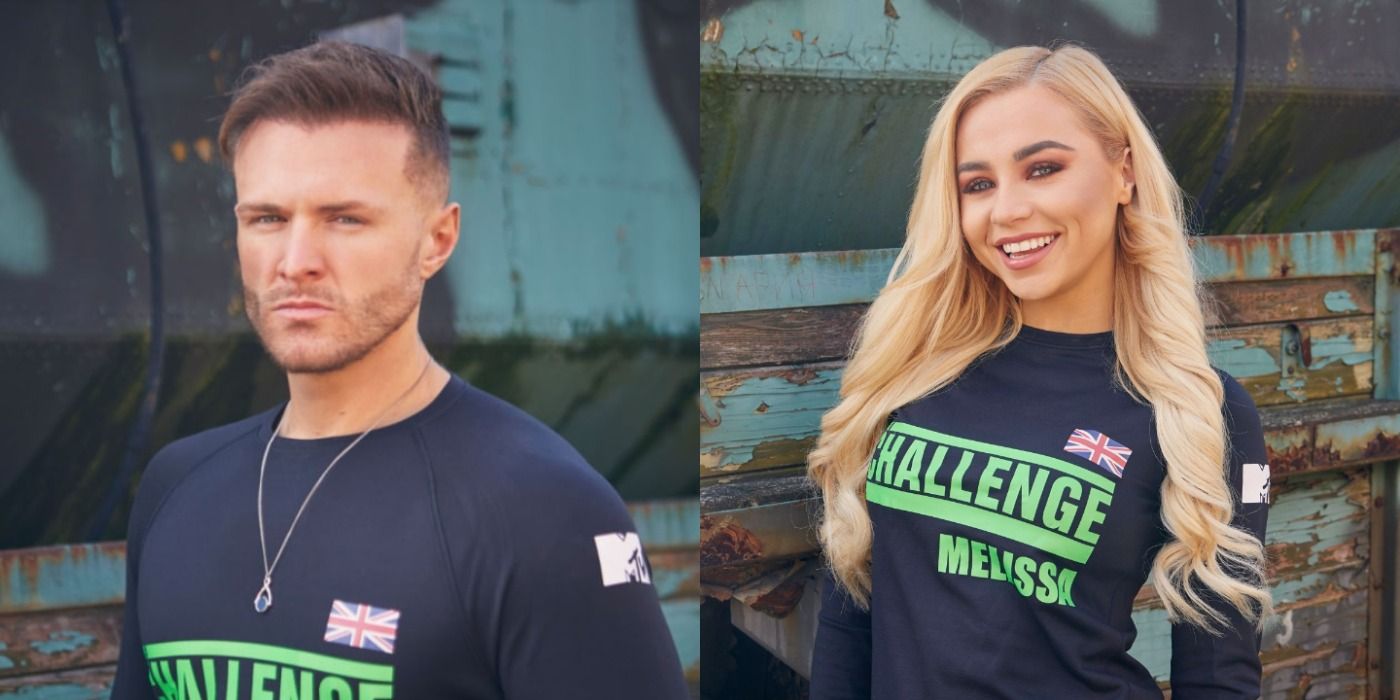 Split image of Kyle Christie and Melissa Reeves in The Challenge