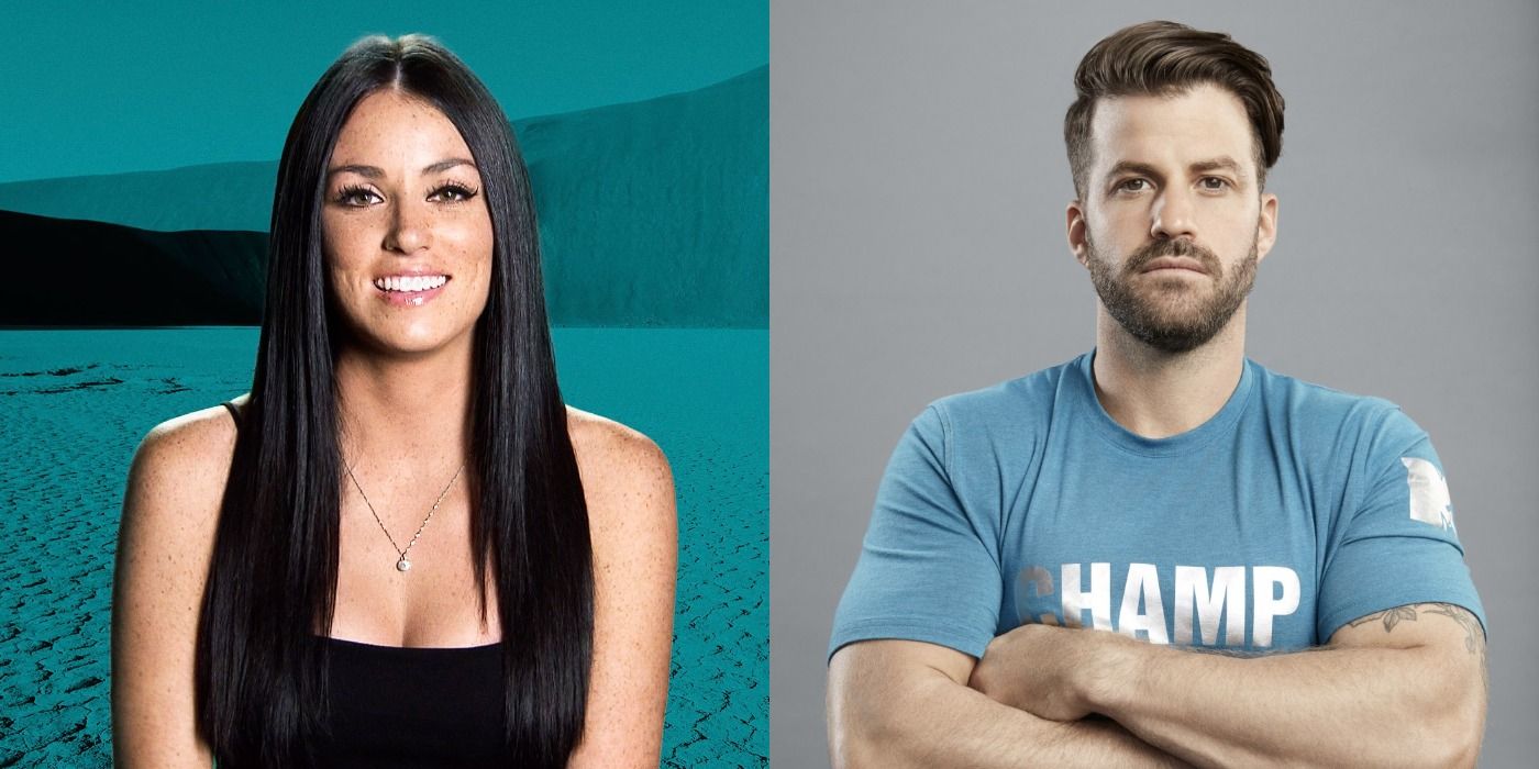 Split image of Amanda Garcia and Johnny Bananas in The Challenge