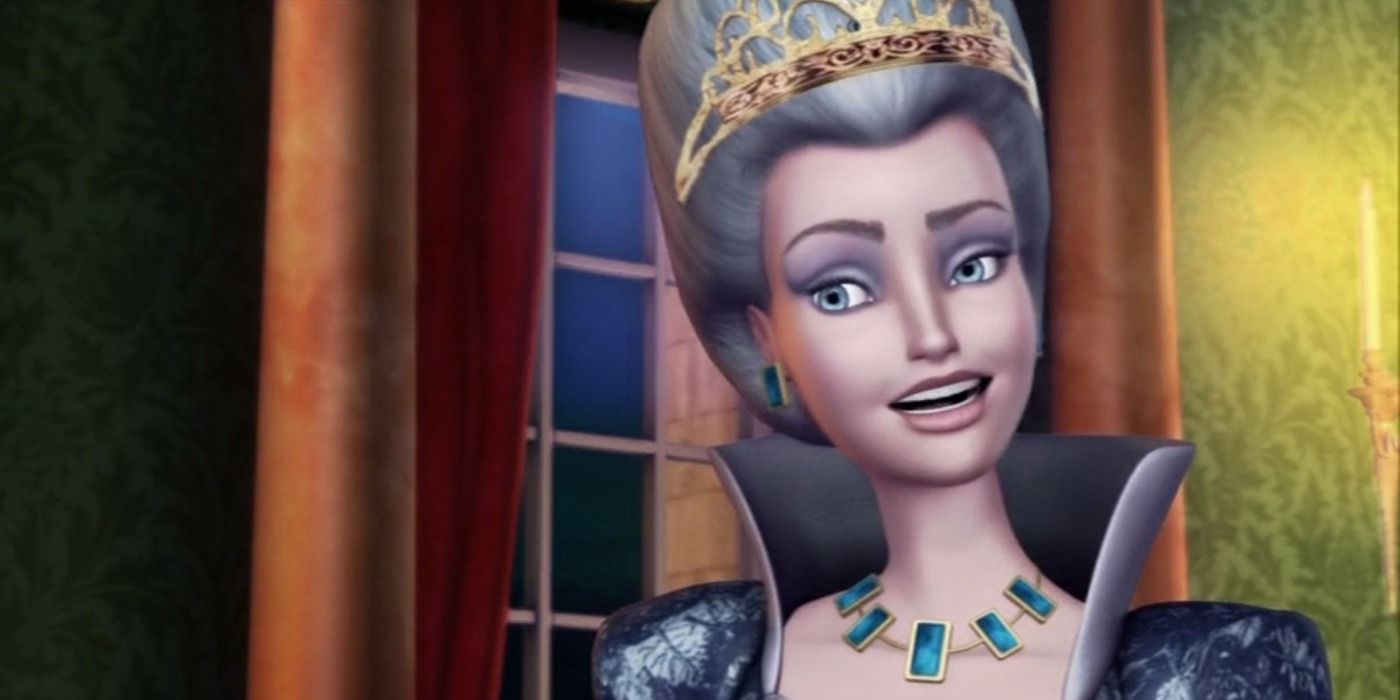 Duchess Rowena smirking in Barbie and the 12 Dancing Princesses
