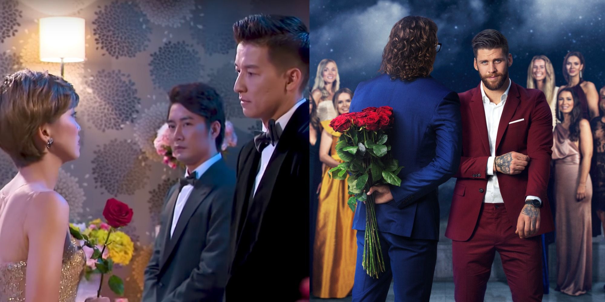 Split image of The Bachelor Vietnam and The Bachelor Norway/Sweden