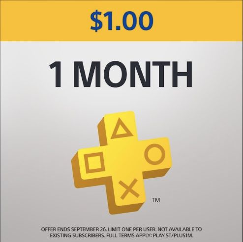 Buy one month ps hot sale plus