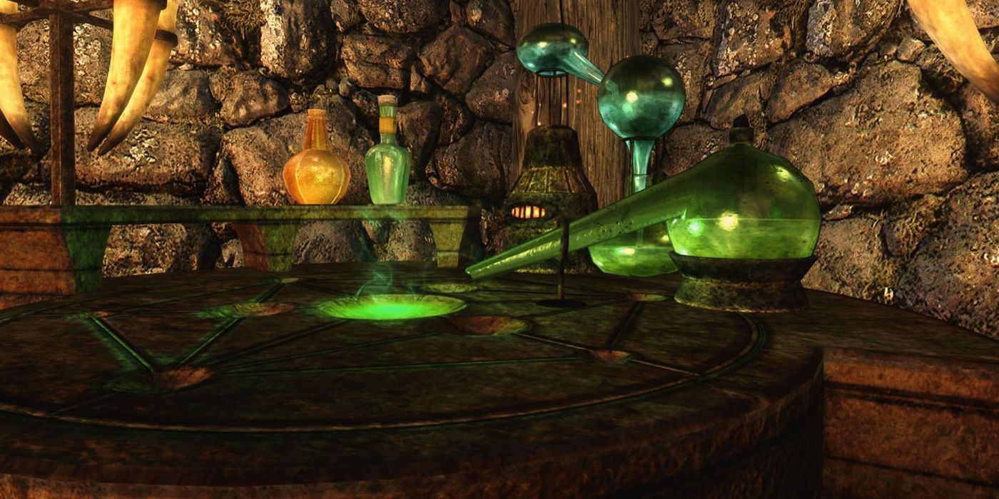 Using Alchemy Tables in Skyrim has its pros and cons