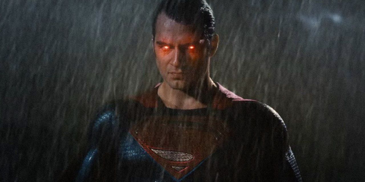 Superman's eyes glow red in the DCEU