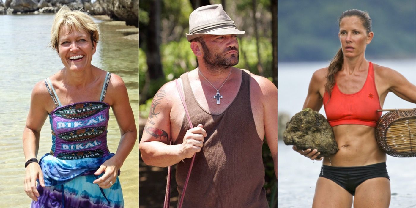 Dawn Meehan, Russell Hantz and Kelly Wiglesworth from Survivor