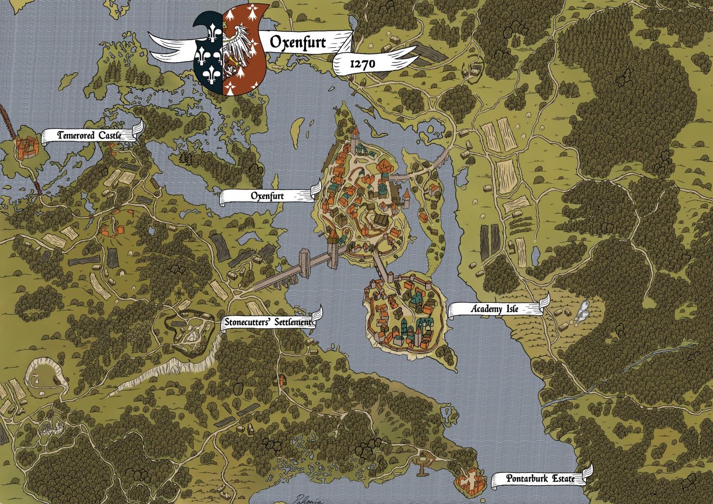 The Witcher 3's Oxenfurt Gets a Fanmade Medieval Map