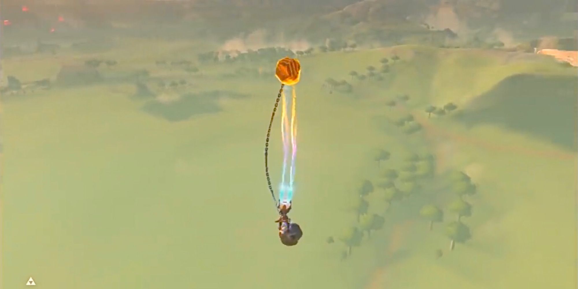 Breath of the Wild BOTW Flying With Magnesis Trick Link