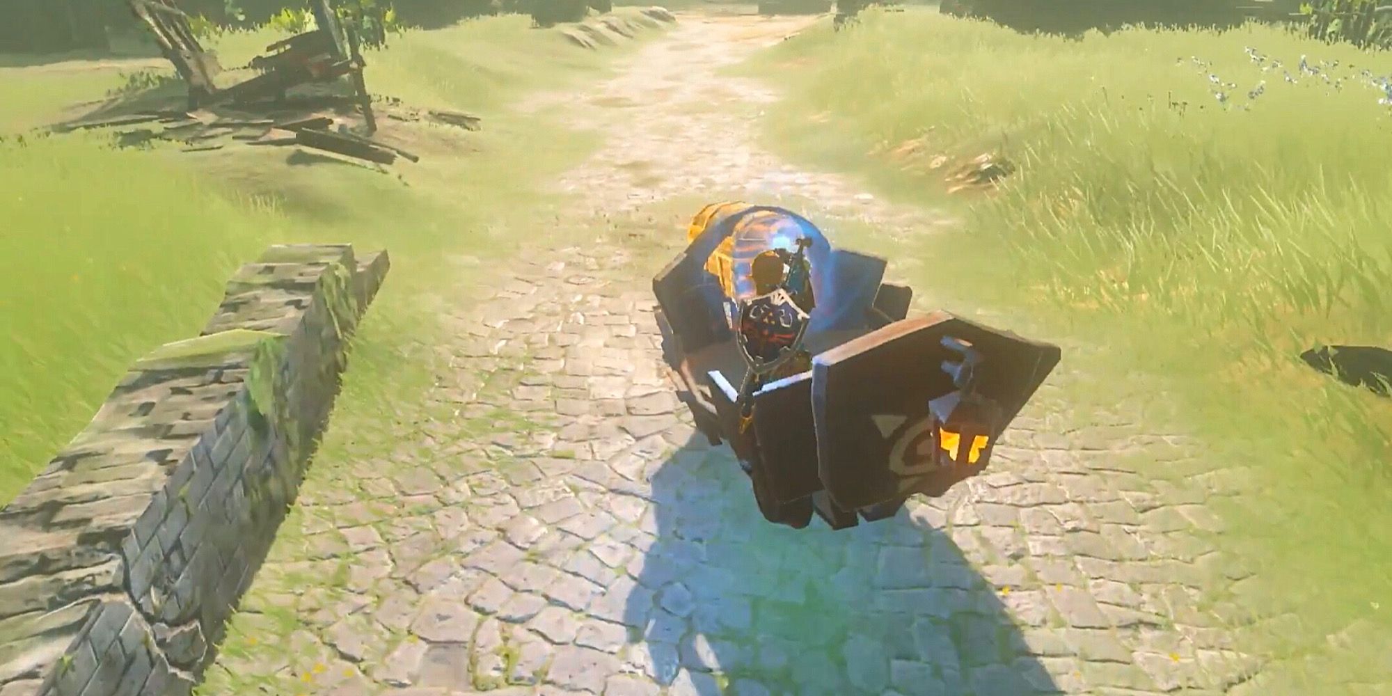 Breath of the Wild BOTW Racing With Magnesis Trick Link