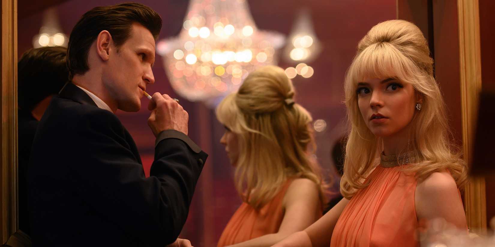Matt Smith speaking with Anya Taylor-Joy in Last Night in Soho