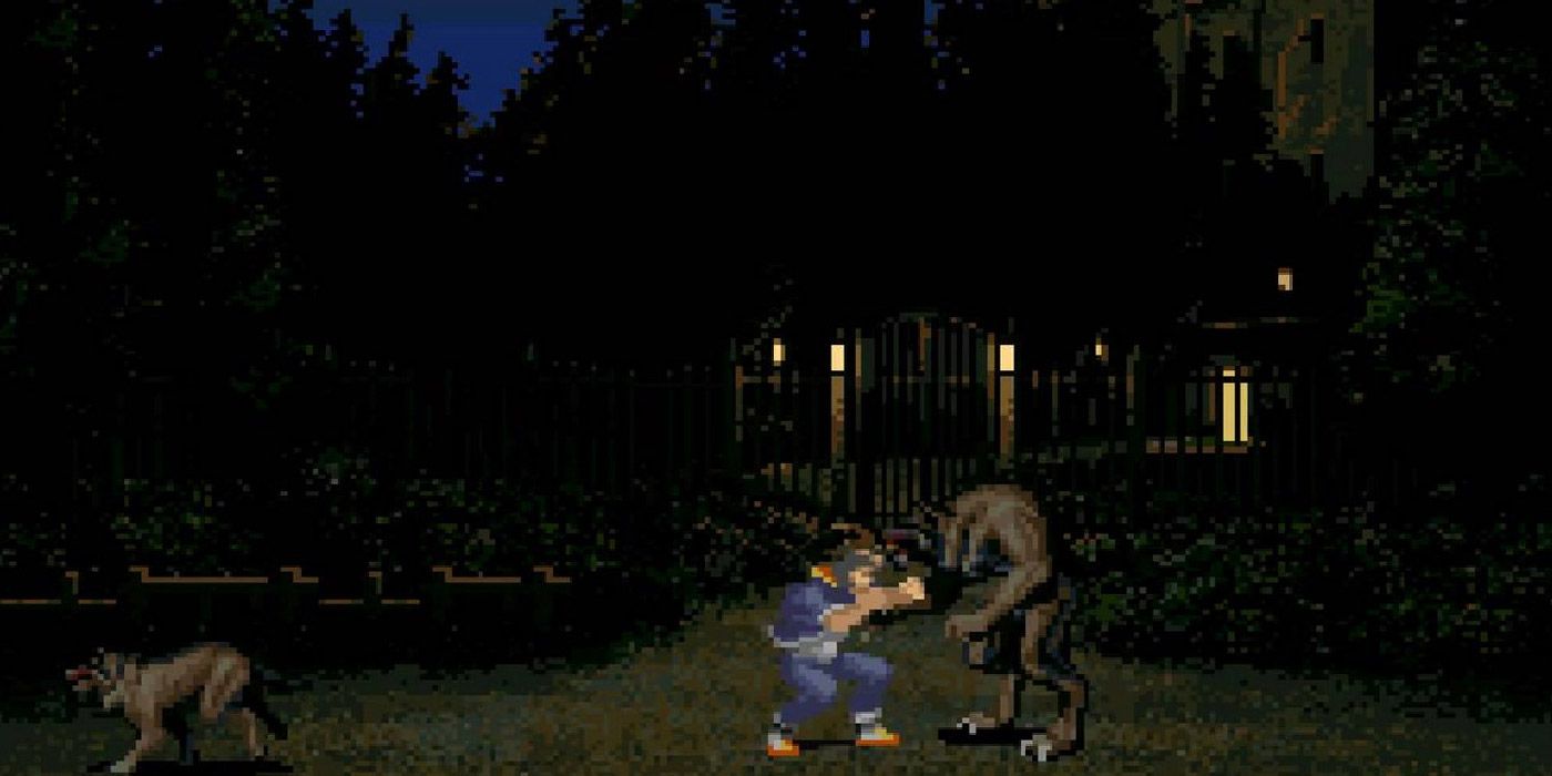 Kyle fights a werewolf in Nosferatu