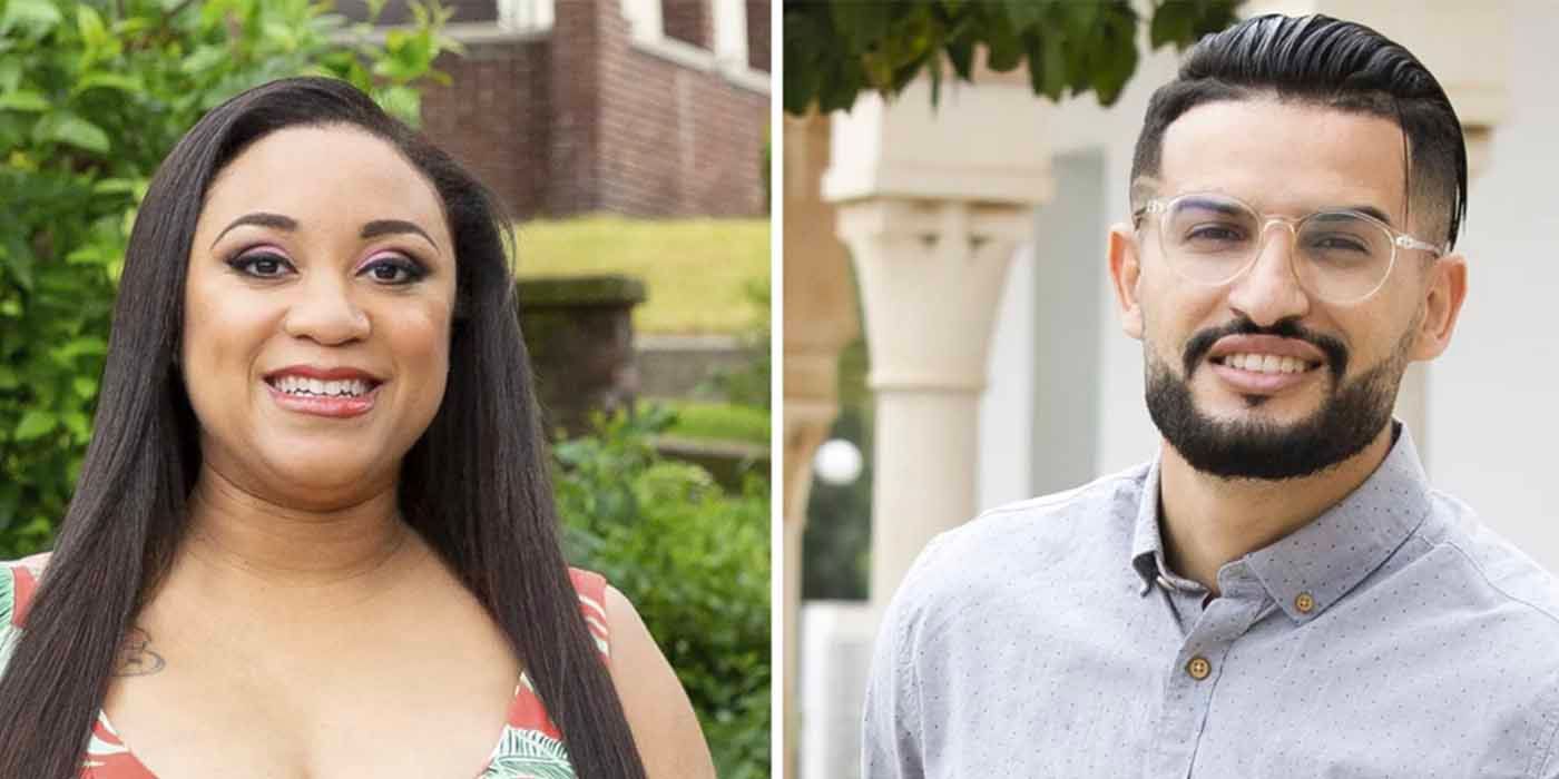 90 Day Fiancé Memphis Hamza in split side by side images