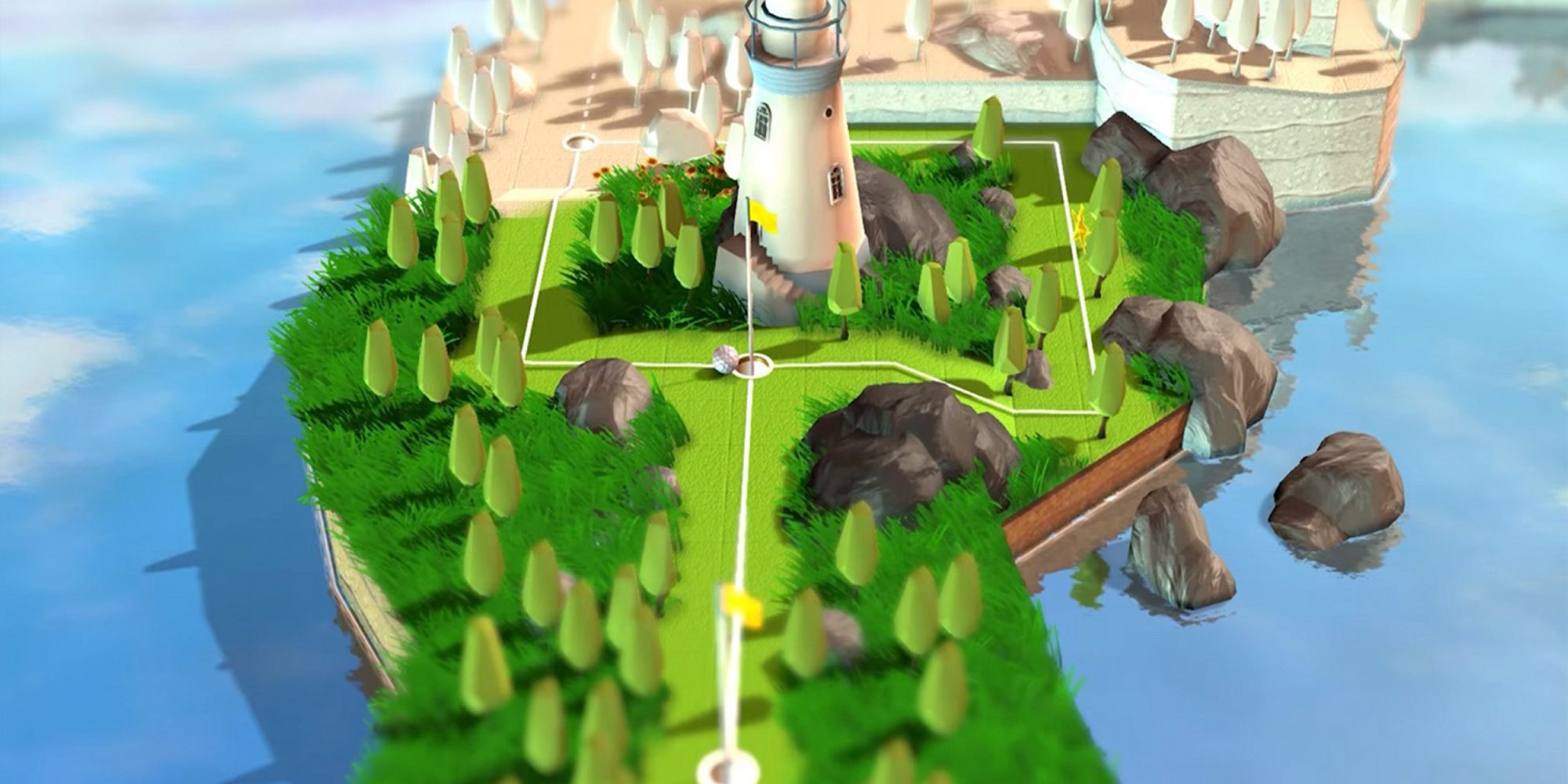 forest and lighthouse overworld