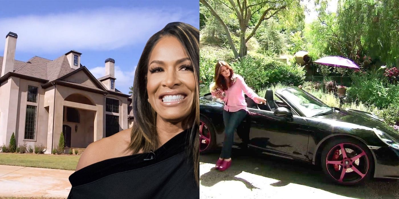 A split image of Sheree and her house from RHOA and Lisa Vanderpump and her car in RHOBH