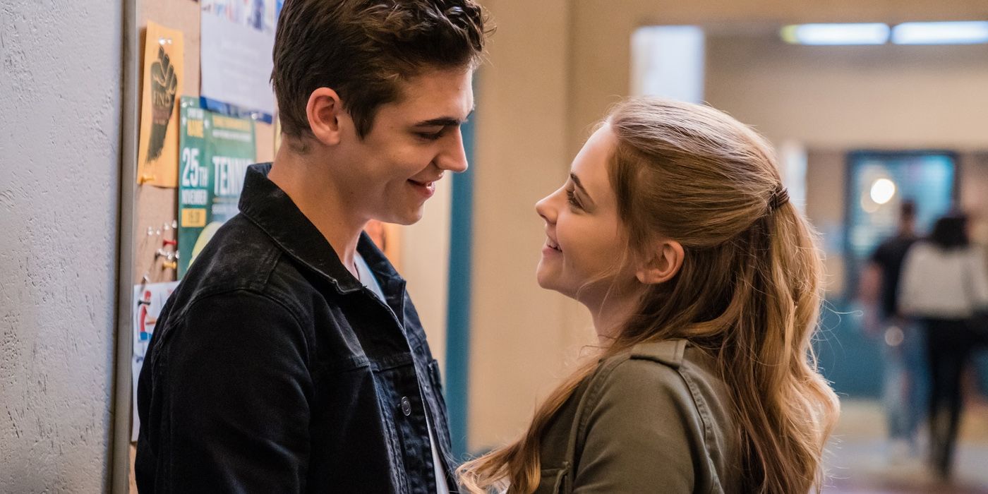 Tessa and Hardin smile at each other in After 