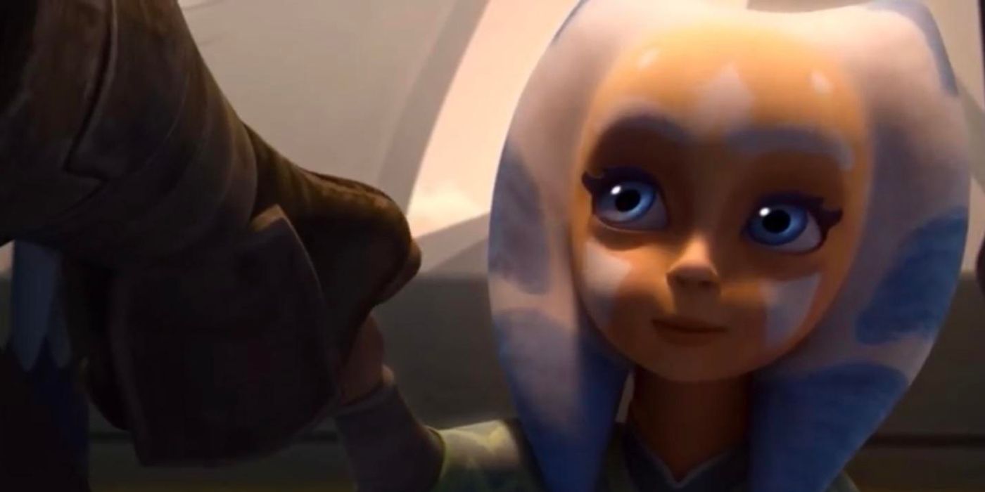 Ahsoka Tano as a child in Star Wars: The Clone Wars.