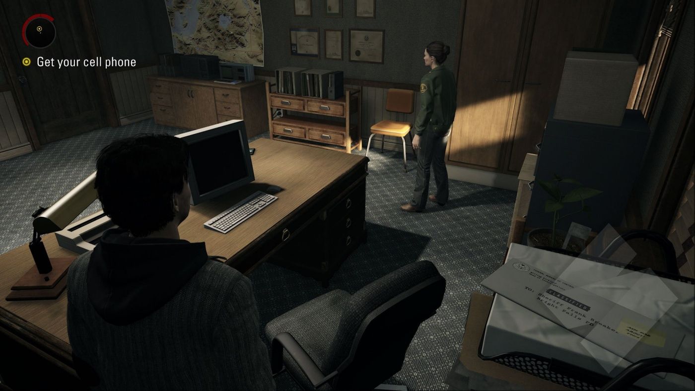 Alan Wake Remastered control easter egg sheriff's office