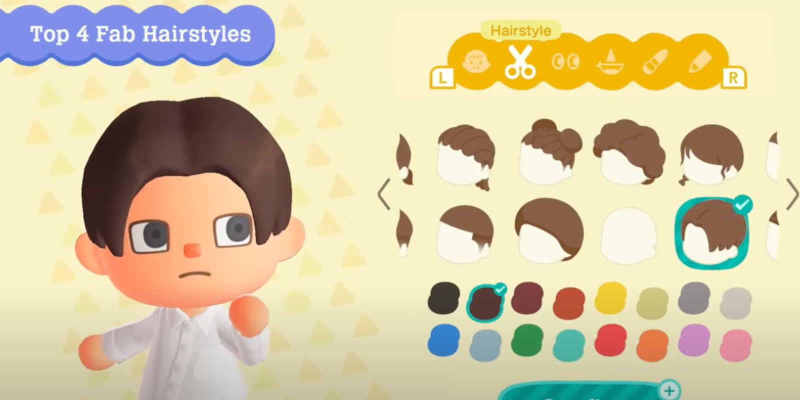 All New Animal Crossing Hairstyles Top Fab Four Hair Pack (1)