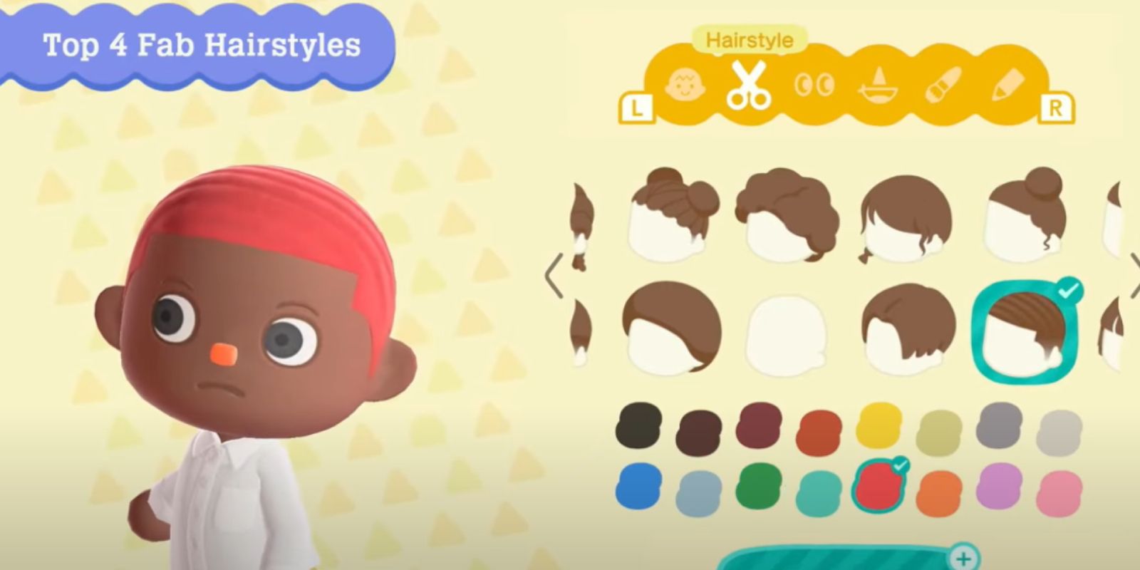 All New Animal Crossing Hairstyles Top Fab Four Hair Pack (2)