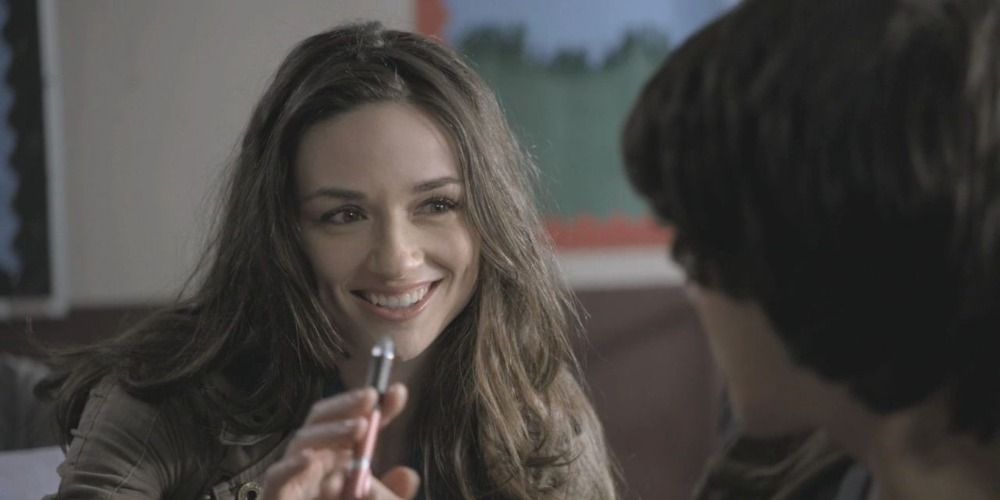 An image of Allison smiling at Scott in Teen Wolf