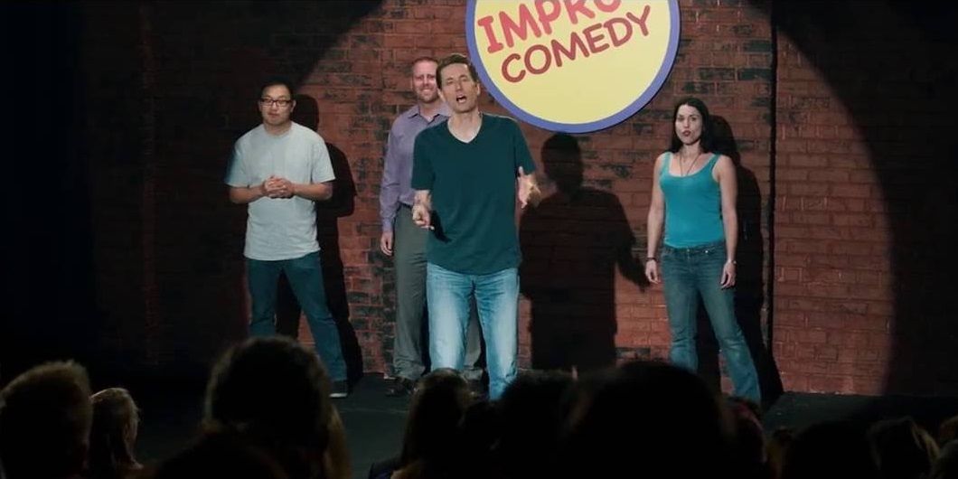An improv comedy show in Ted 2
