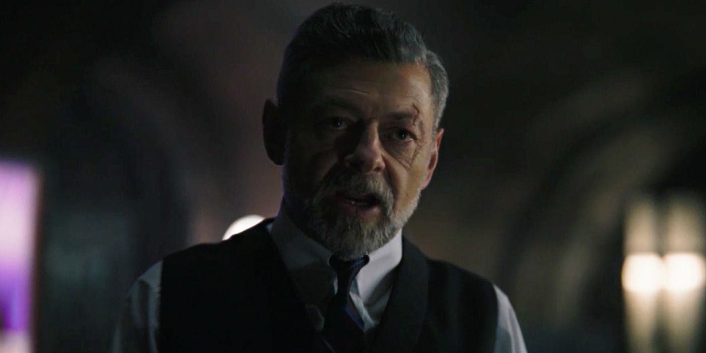 Andy Serkis as Alfred in The Batman trailer
