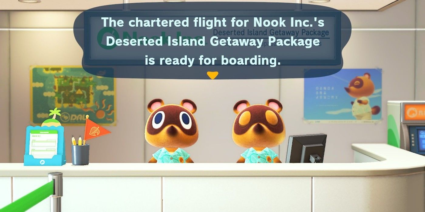 Animal Crossing - Who Put The Net Around Your Island - Nook Inc sales for desert island getaway