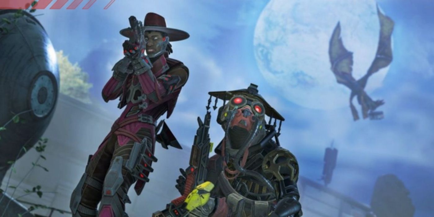 Two Halloween-themed characters in the Shadow Royale LTM of Apex Legends