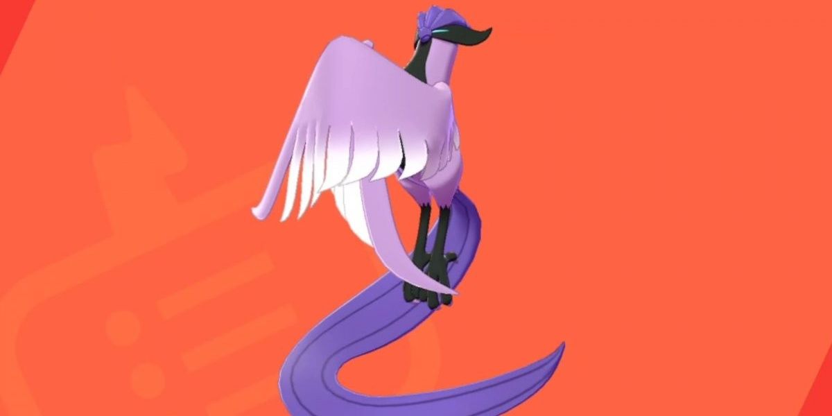 Galarian Articuno on a background of the Sword &amp; Shield Pokedex