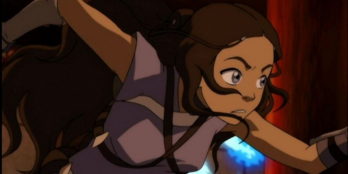 Katara running in Avatar The Last Airbender