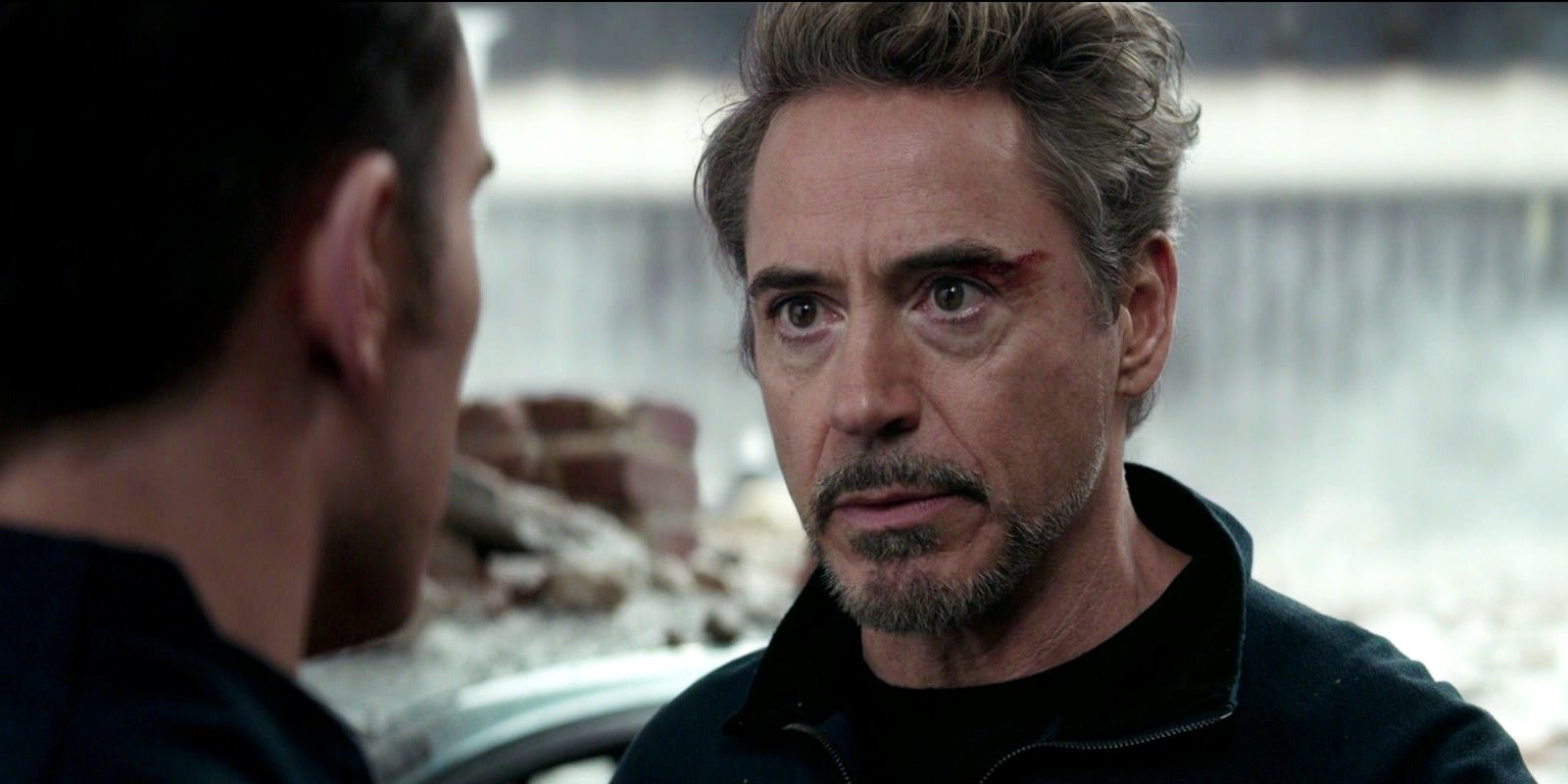 Avengers Endgame Tony Stark Talks to Captain America