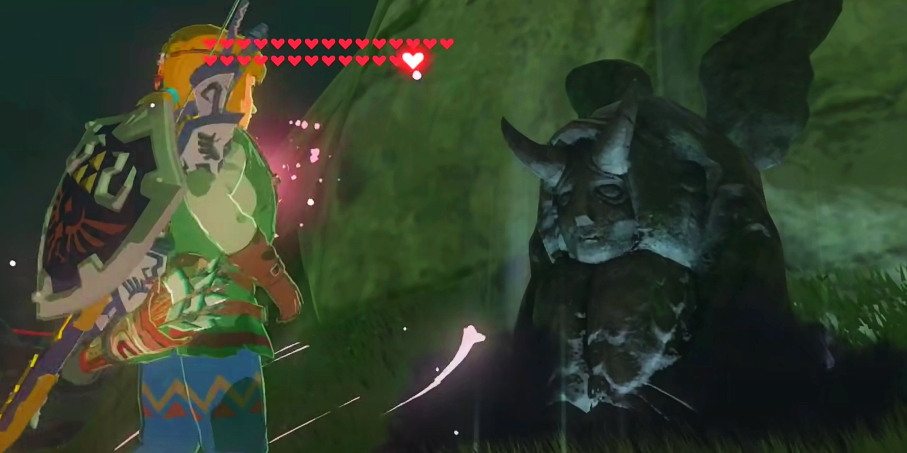 breath of the wild horned statue temporary heart