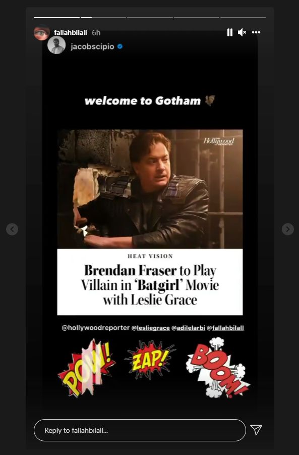 Batgirl Director Welcomes Brendan Fraser