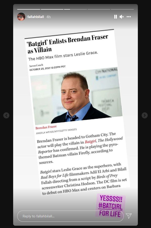 Batgirl Director Welcomes Brendan Fraser