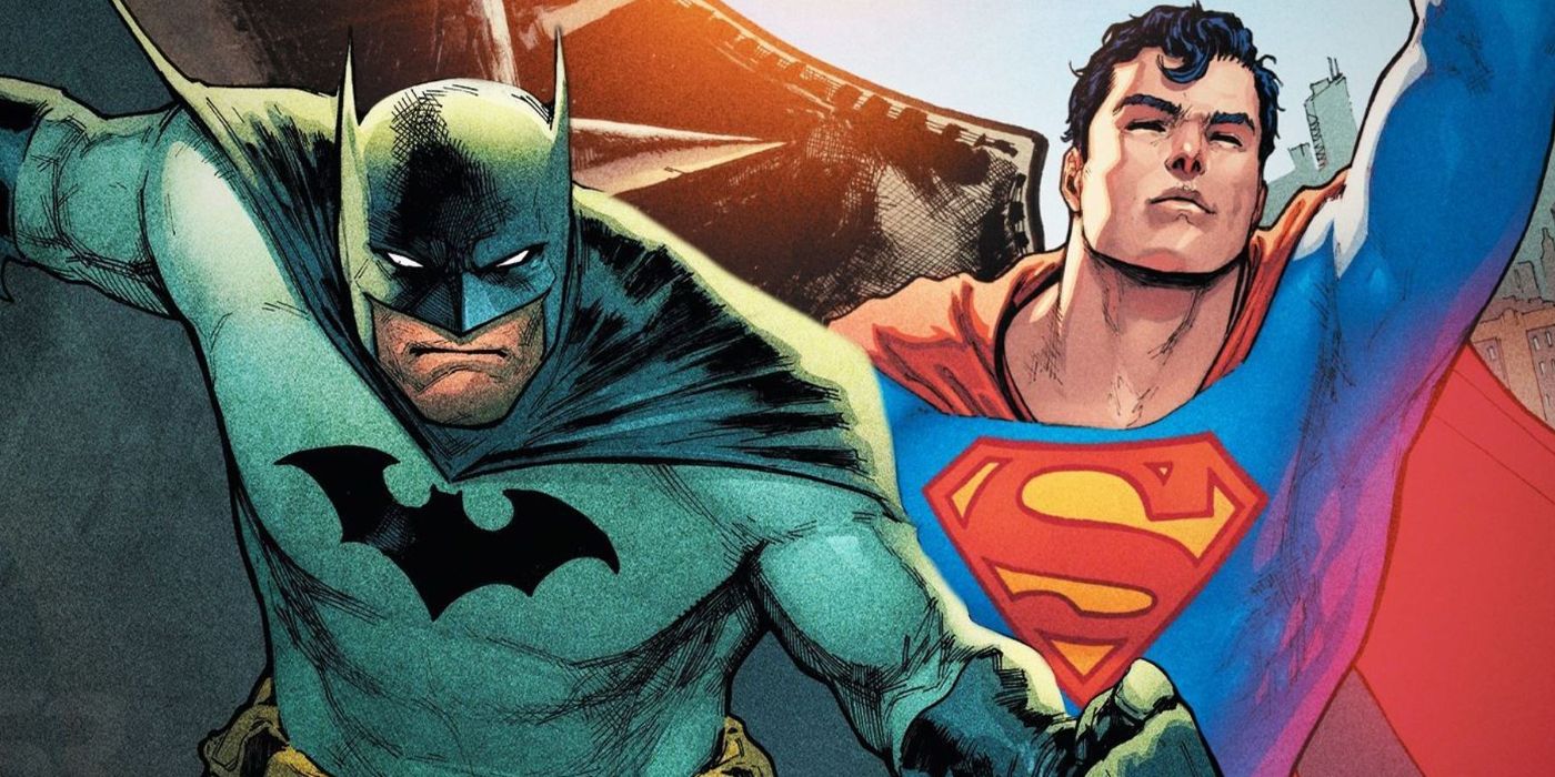 Batman and Superman get ready for battle in DC comics.