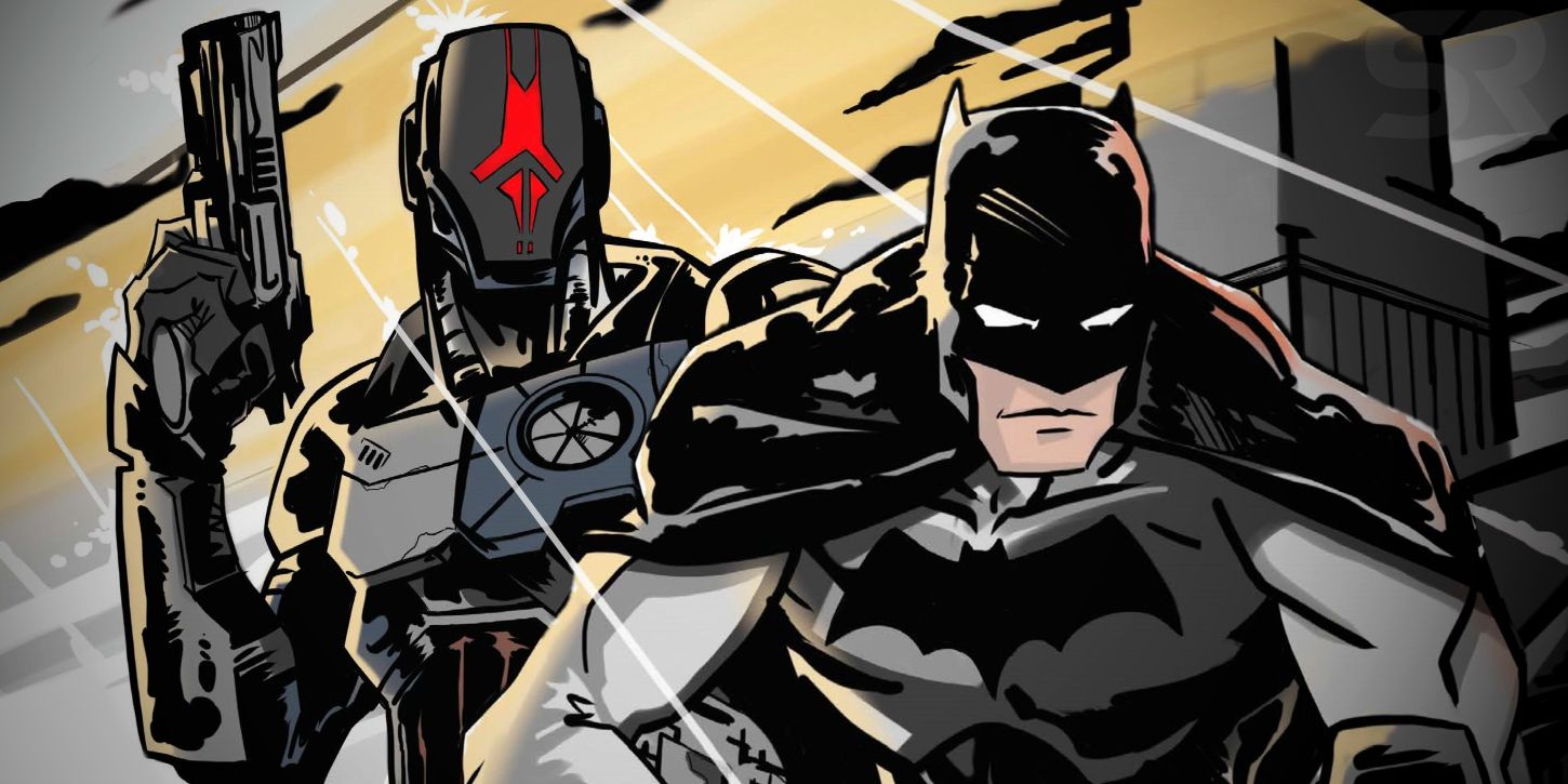 Batman and Foundation Fortnite Comic Art