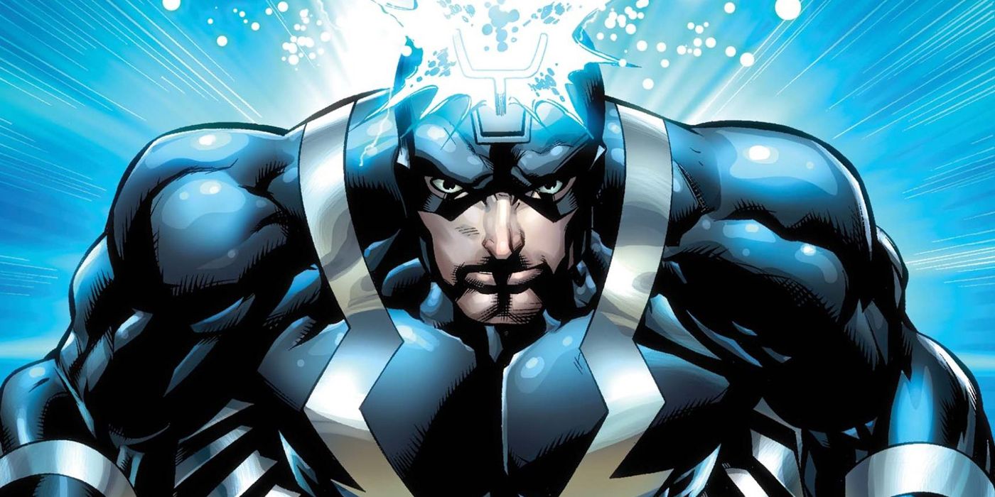 Black Bolt using his powers in the comics