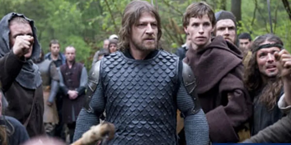 Sir Ulric (Sean Bean) confronts a villager in Black Death