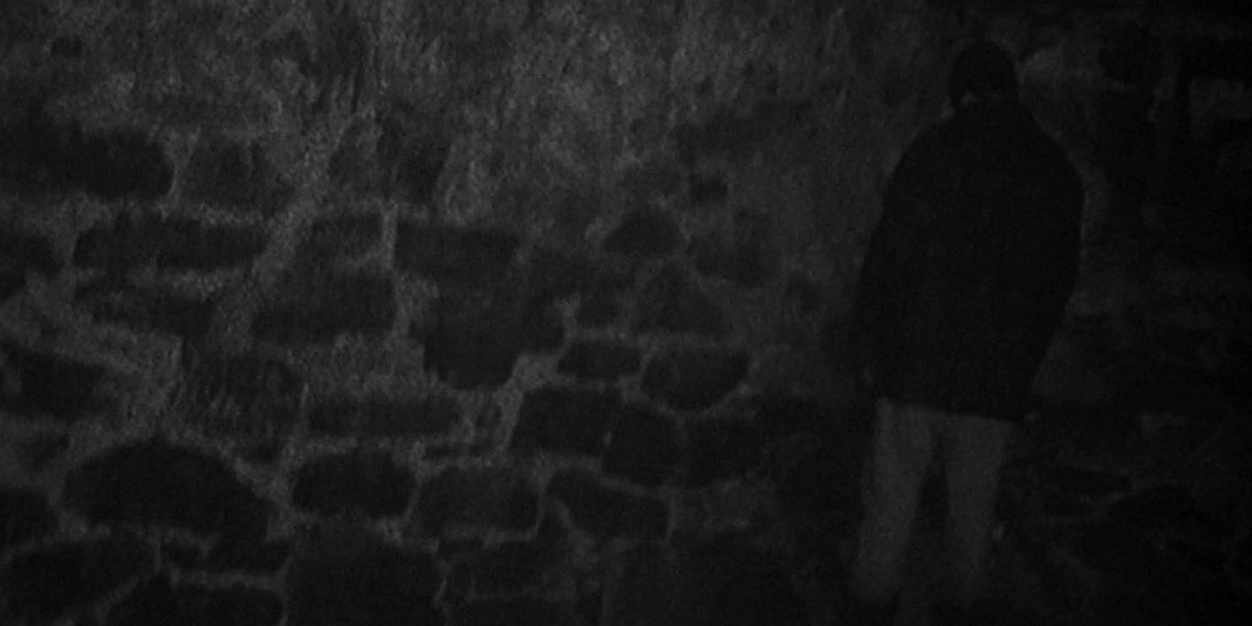 Heather finds Mike standing in a corner of a basement in The Blair Witch Project.