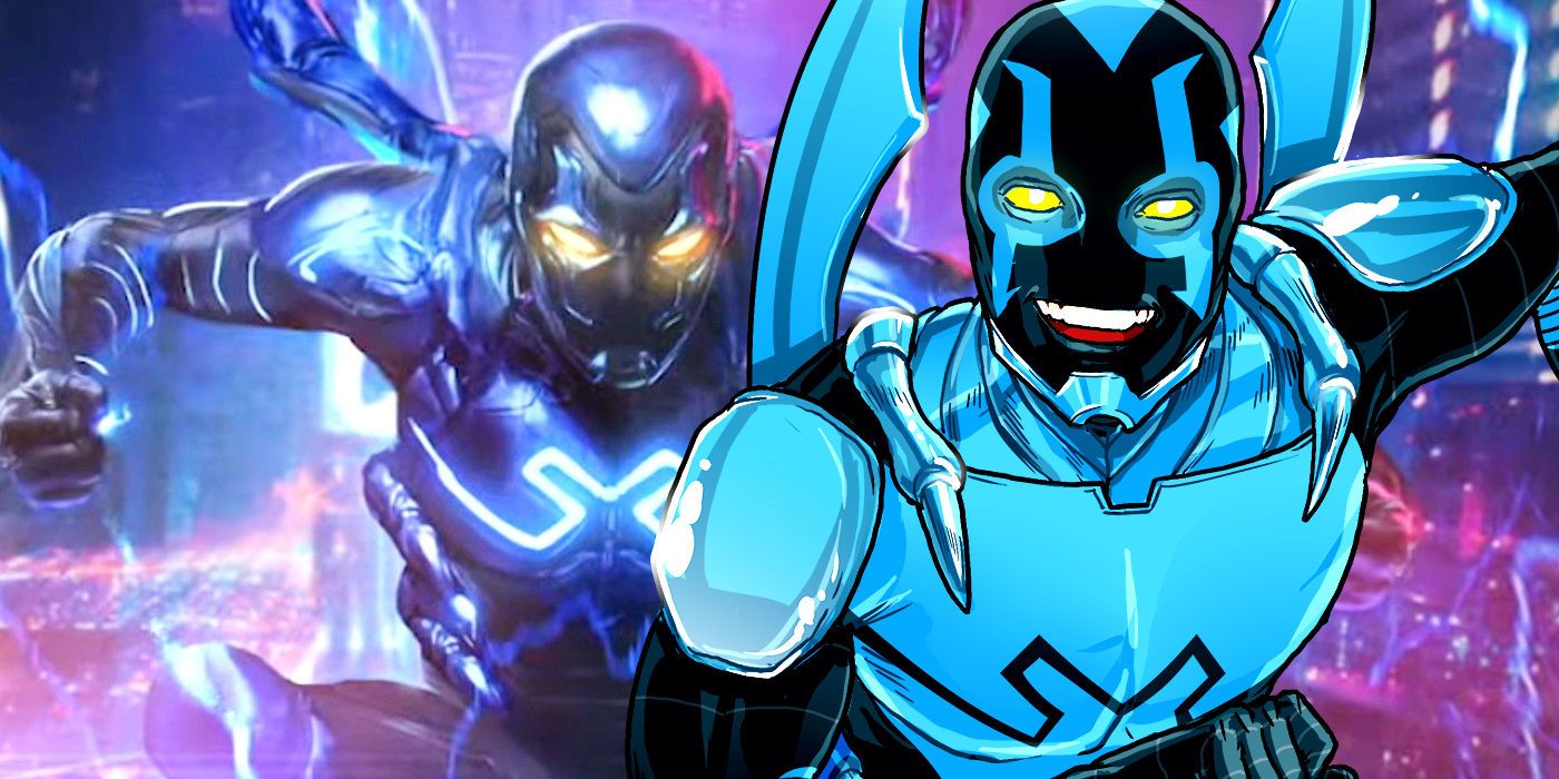 Blue Beetle Movie Concept Art and Comic Version