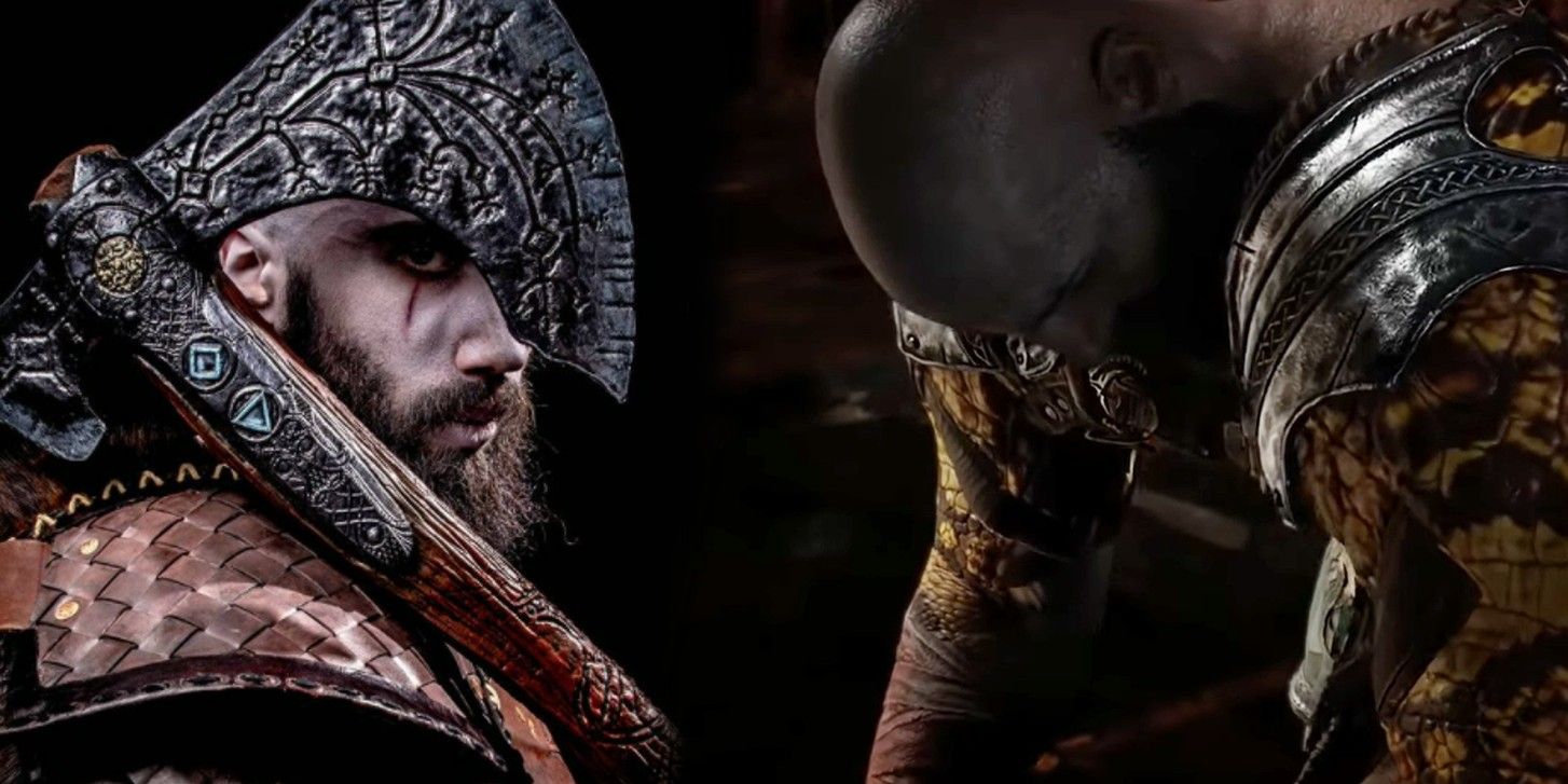 God of War: Kratos Cosplay Gives Blades of Chaos To A Bodybuilder