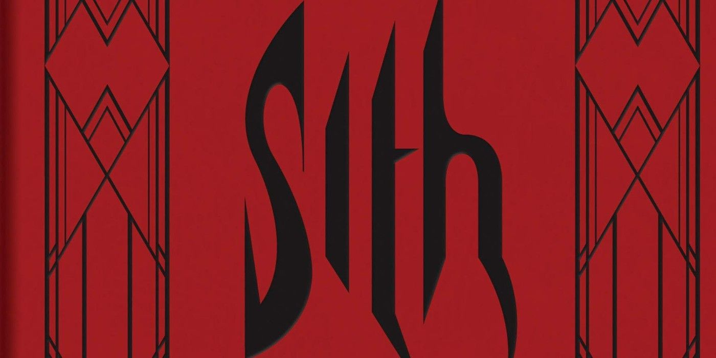 The sith logo on the cover of Book Of Sith Secrets From The Dark Side