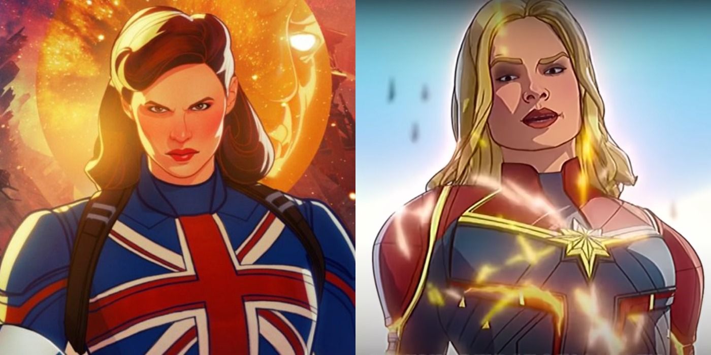 Captain Carter And Captain Marvel in Marvel's What If