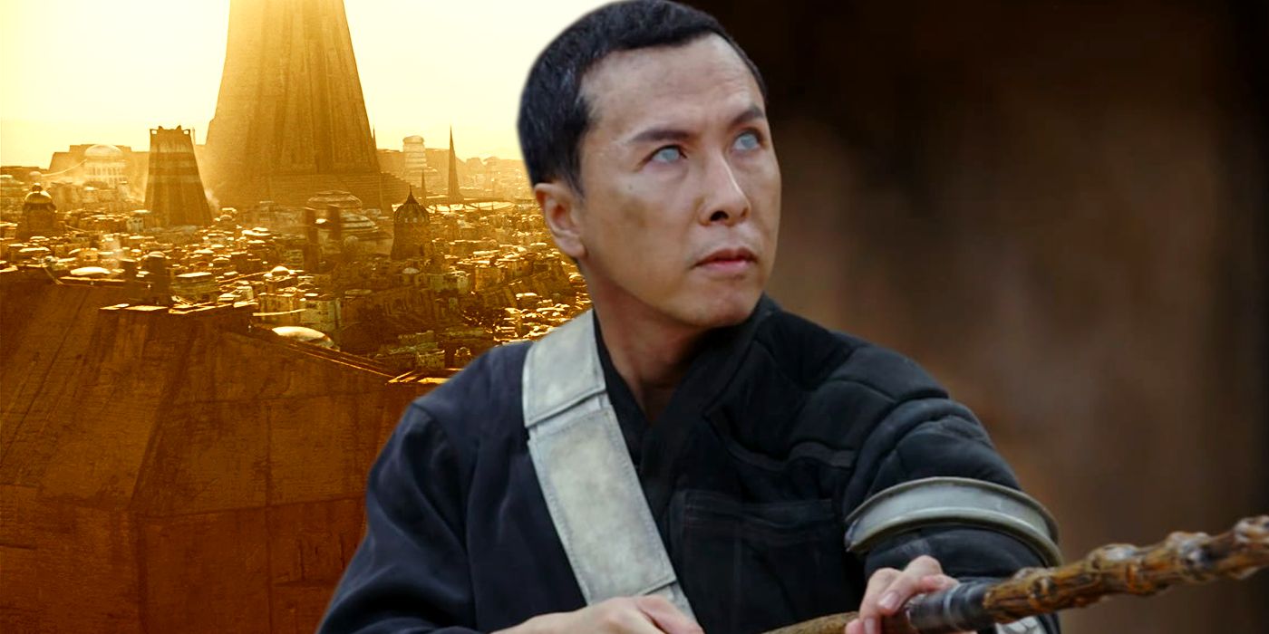 Chirrut and Jedha in Rogue One