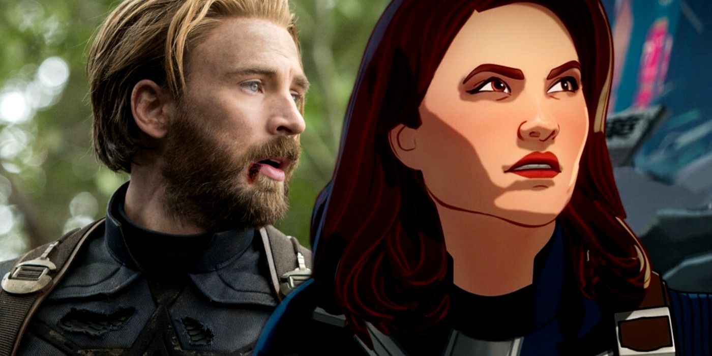 Chris Evans as Steve Rogers Captain America in Avengers Infinity War and Peggy Captain Carter in What If