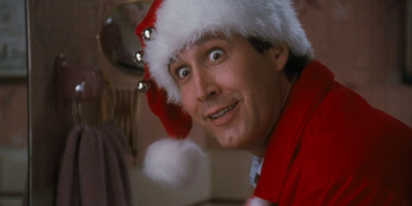 Clark Griswold começa a perder a calma nas férias de Natal do National Lampoon.