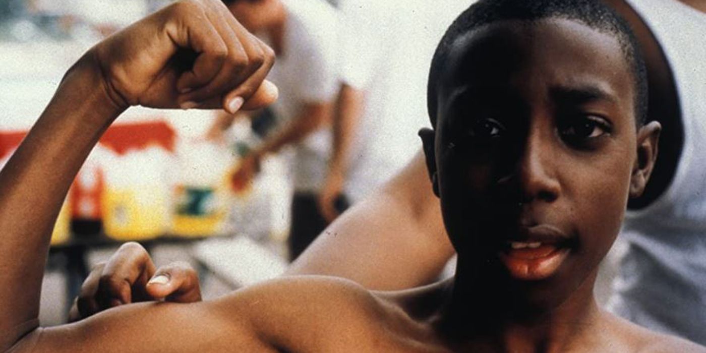 Curtis Cotton III flexing in George Washington.